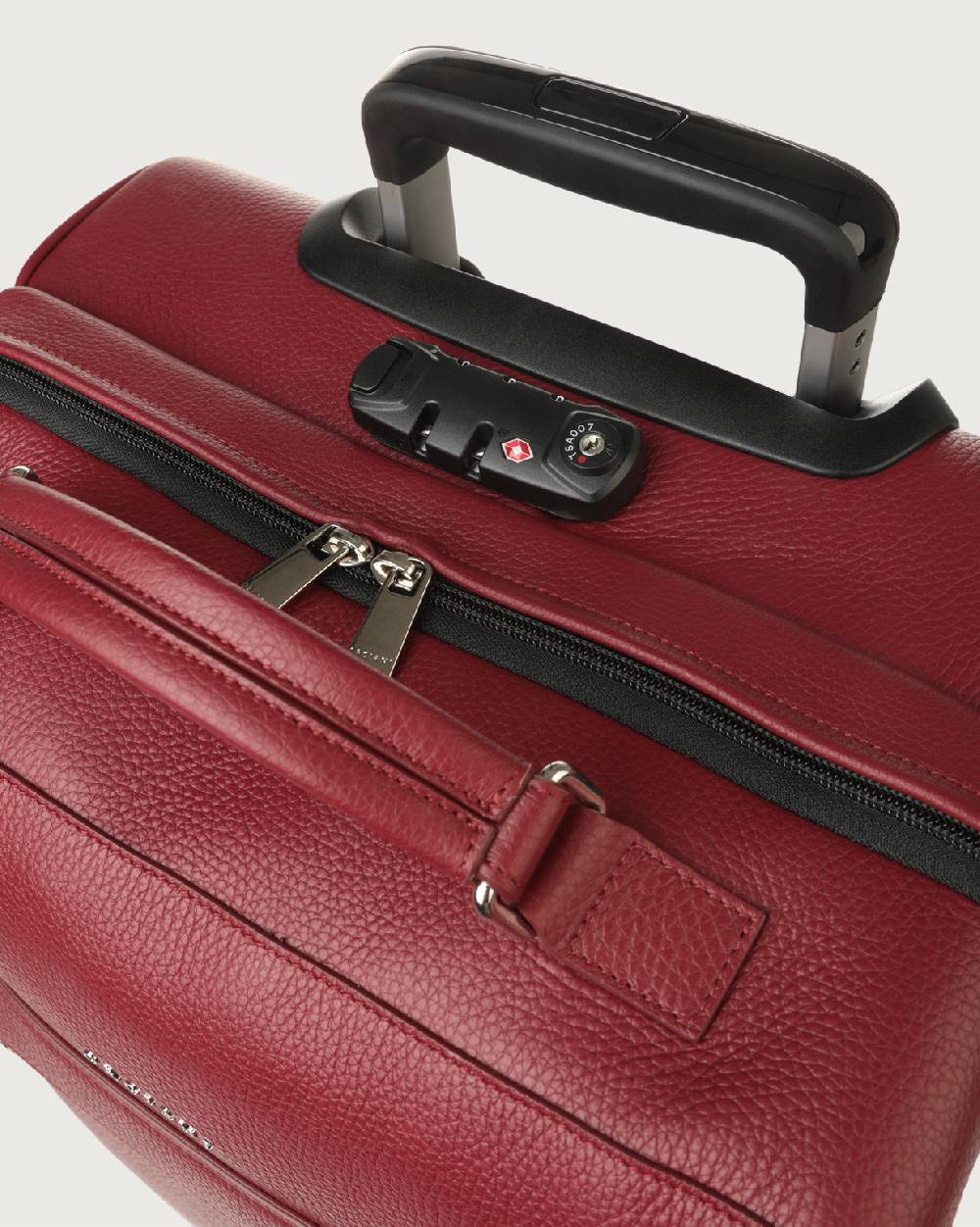 Orciani Trolley Micron due ruote in pelle Saldi Di Fabbrica