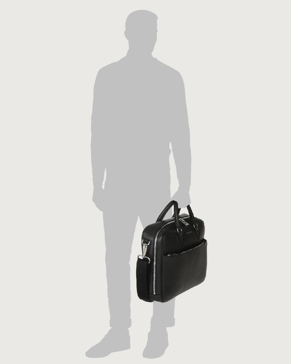 Orciani Borsa a mano Business slim Timeless in pelle palmellata Negozio
