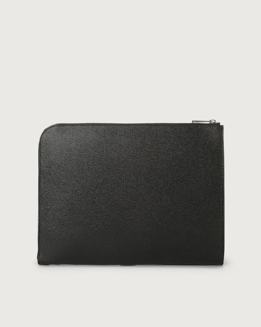 Orciani Pochette slim Timeless in pelle palmellata 2025