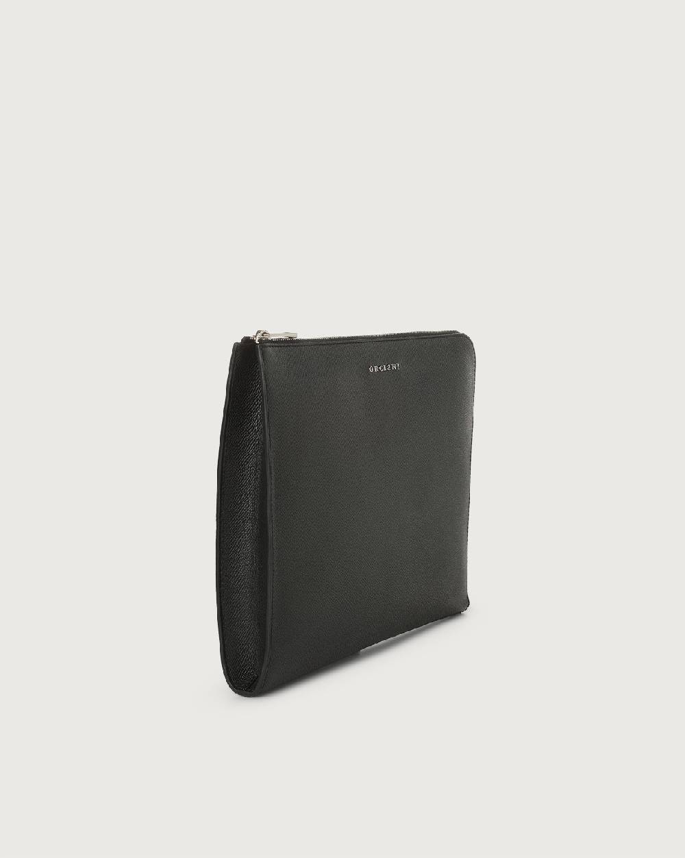 Orciani Pochette slim Timeless in pelle palmellata 2025