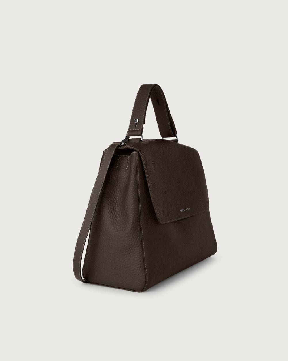 Orciani Borsa a spalla grande Sveva Soft in pelle con tracolla Moda