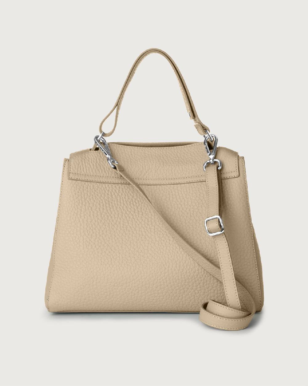 Orciani Borsa Sveva Soft Media a spalla in pelle con tracolla Qualità