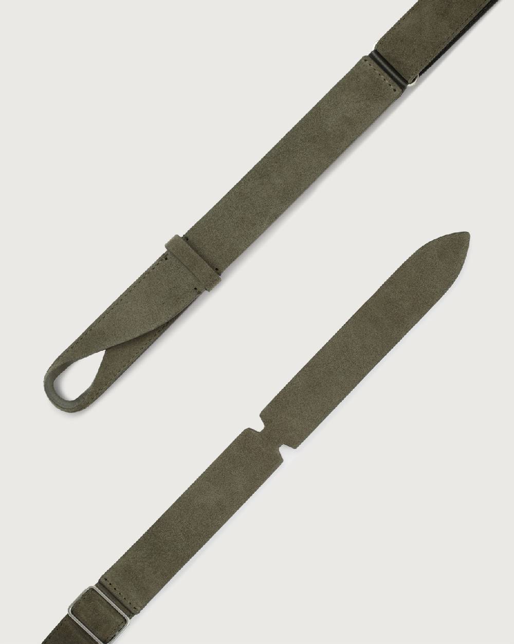 Orciani Cintura Nobuckle Suede in camoscio Spedizione Gratuita