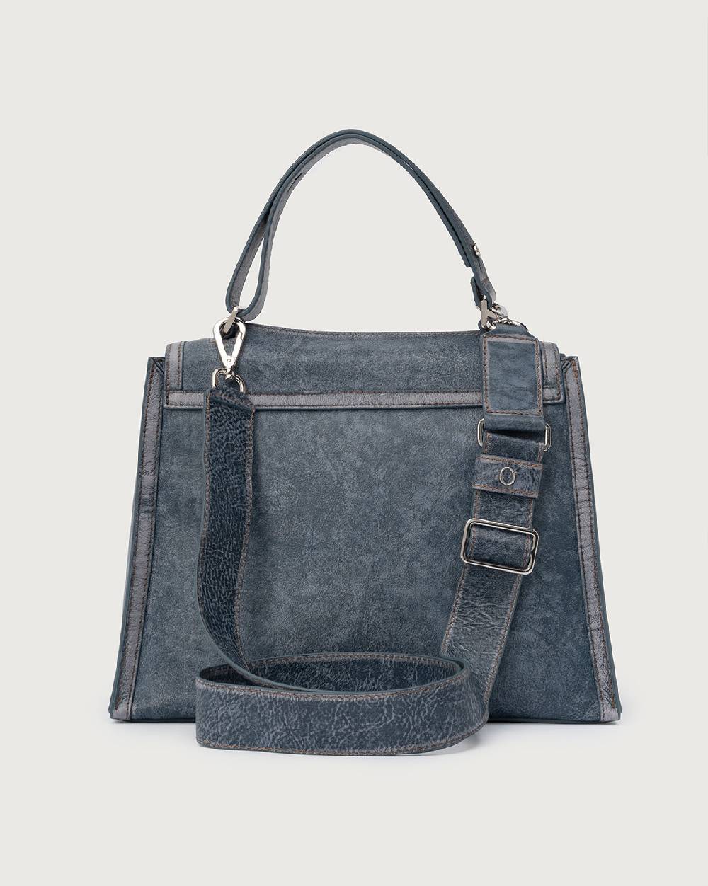 Orciani Sveva Delavè Medium leather handbag with strap Promozione Limitata