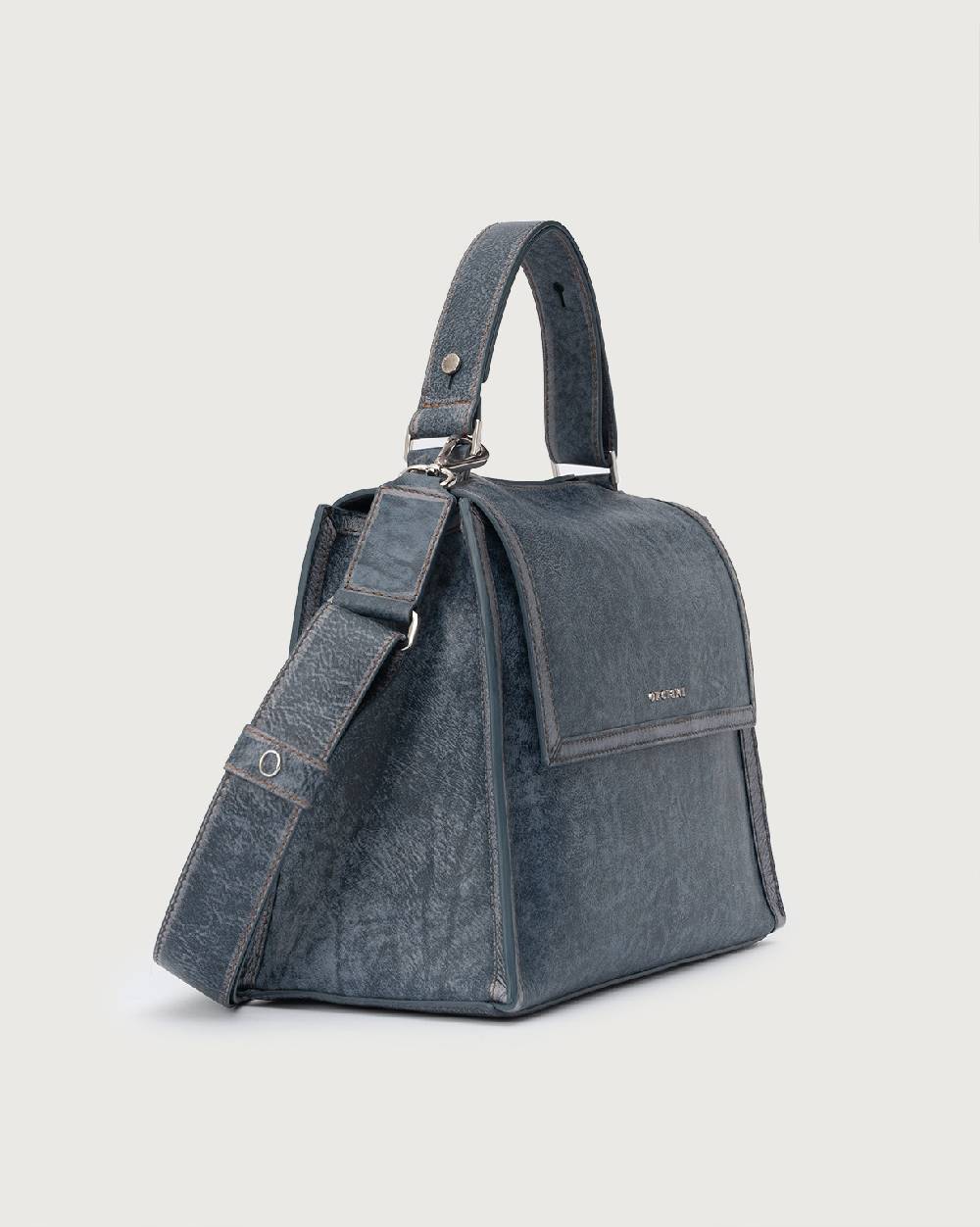 Orciani Sveva Delavè Medium leather handbag with strap Promozione Limitata