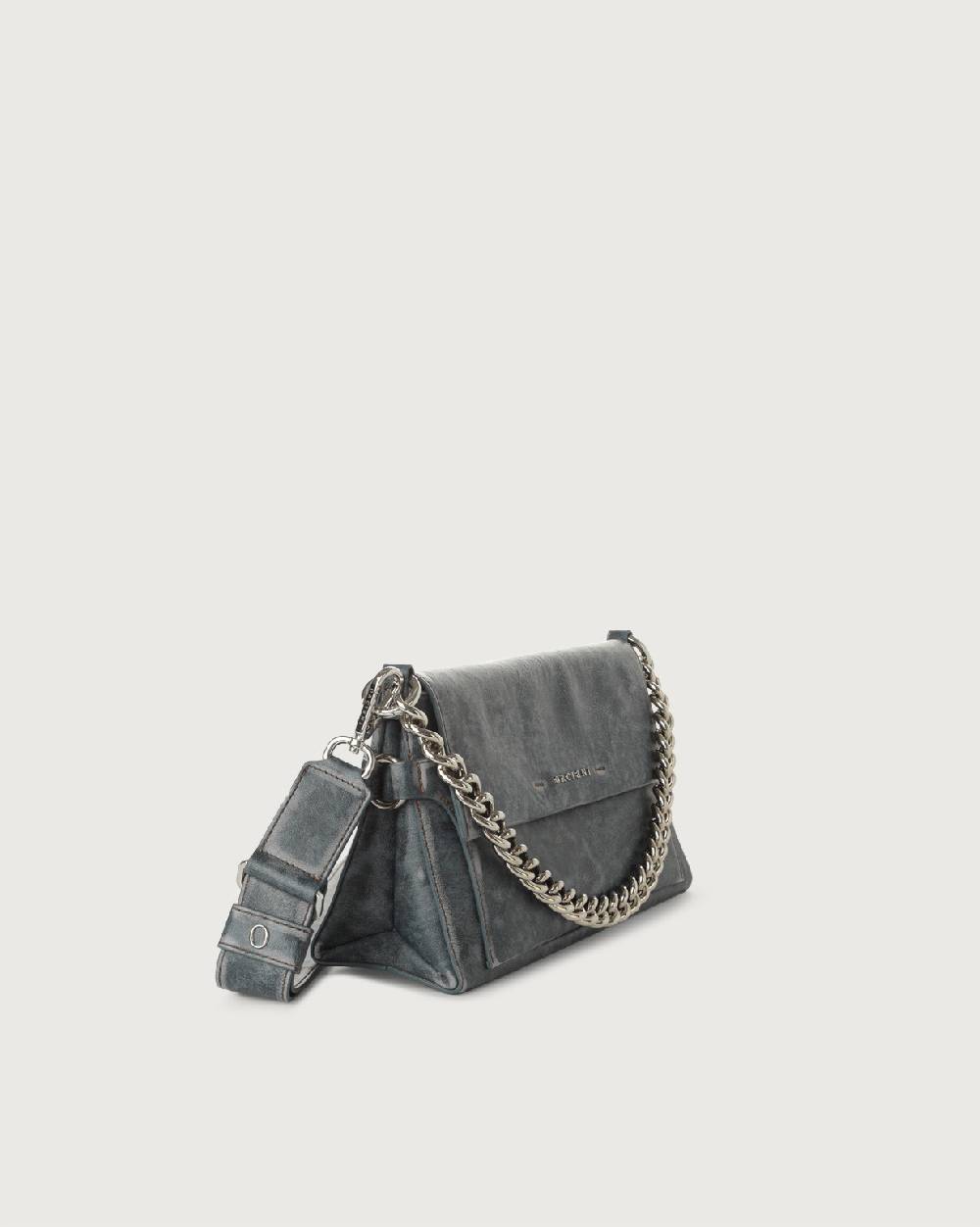 Orciani Borsa a spalla Missy Longuette Delavè in pelle con catena e tracolla Fino Al -60%