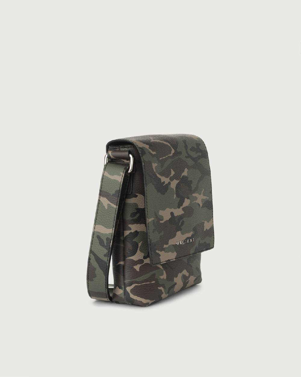 Orciani Borsa messenger piccola Camouflage in pelle Prezzo Ridotto