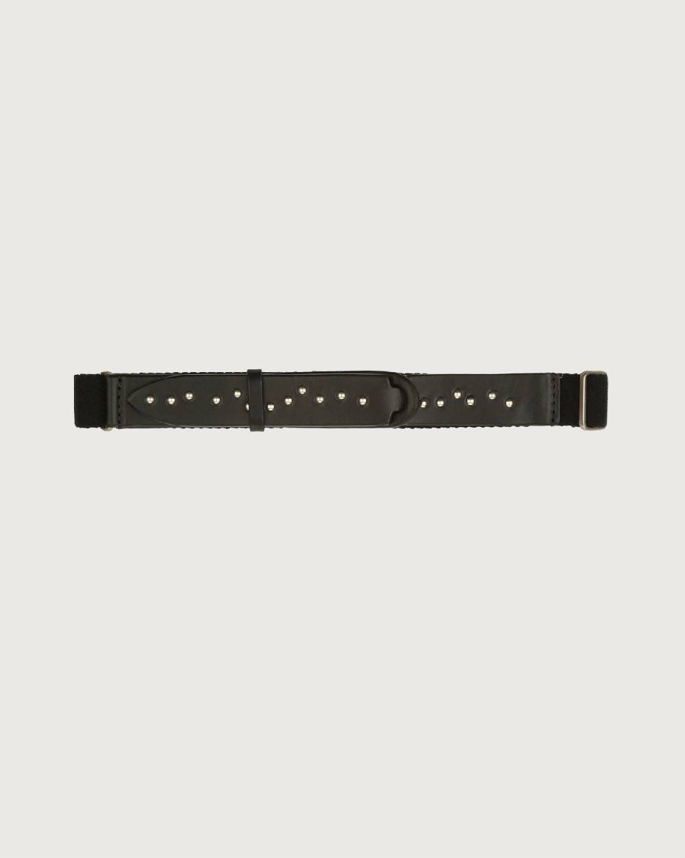 Orciani Cintura Nobuckle Kids Point Metal in cuoio e tessuto Sottocosto
