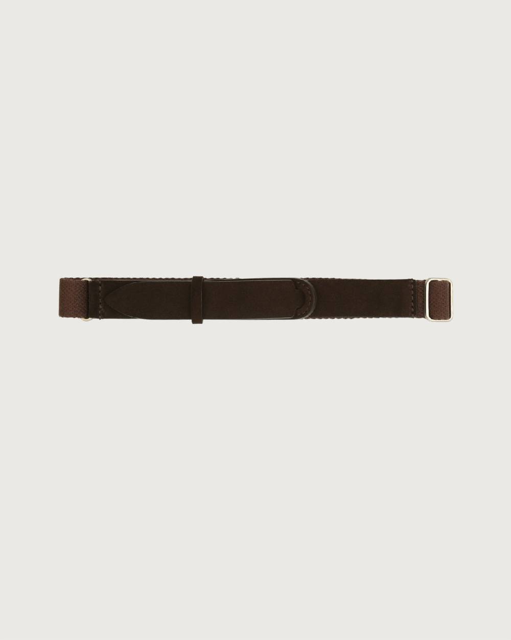 Orciani Cintura Nobuckle Kids Suede in camoscio e tessuto Sconto