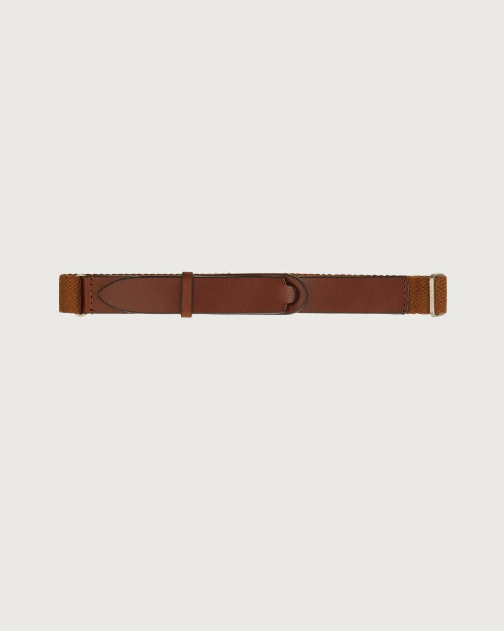 Orciani Cintura Nobuckle Kids Bull in cuoio e tessuto Offerta