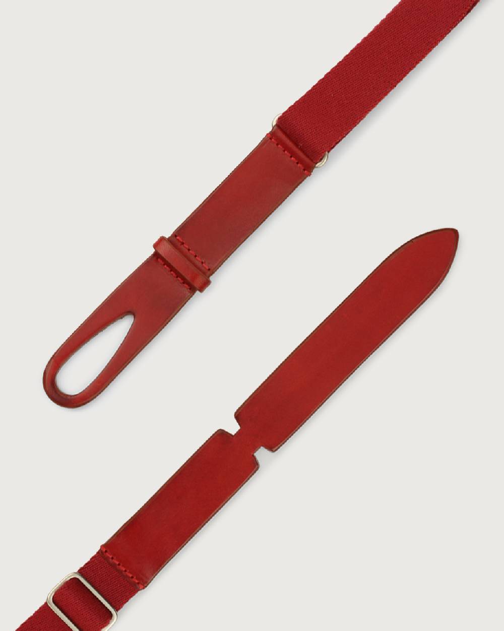 Orciani Cintura Nobuckle Kids Bull in cuoio e tessuto Online
