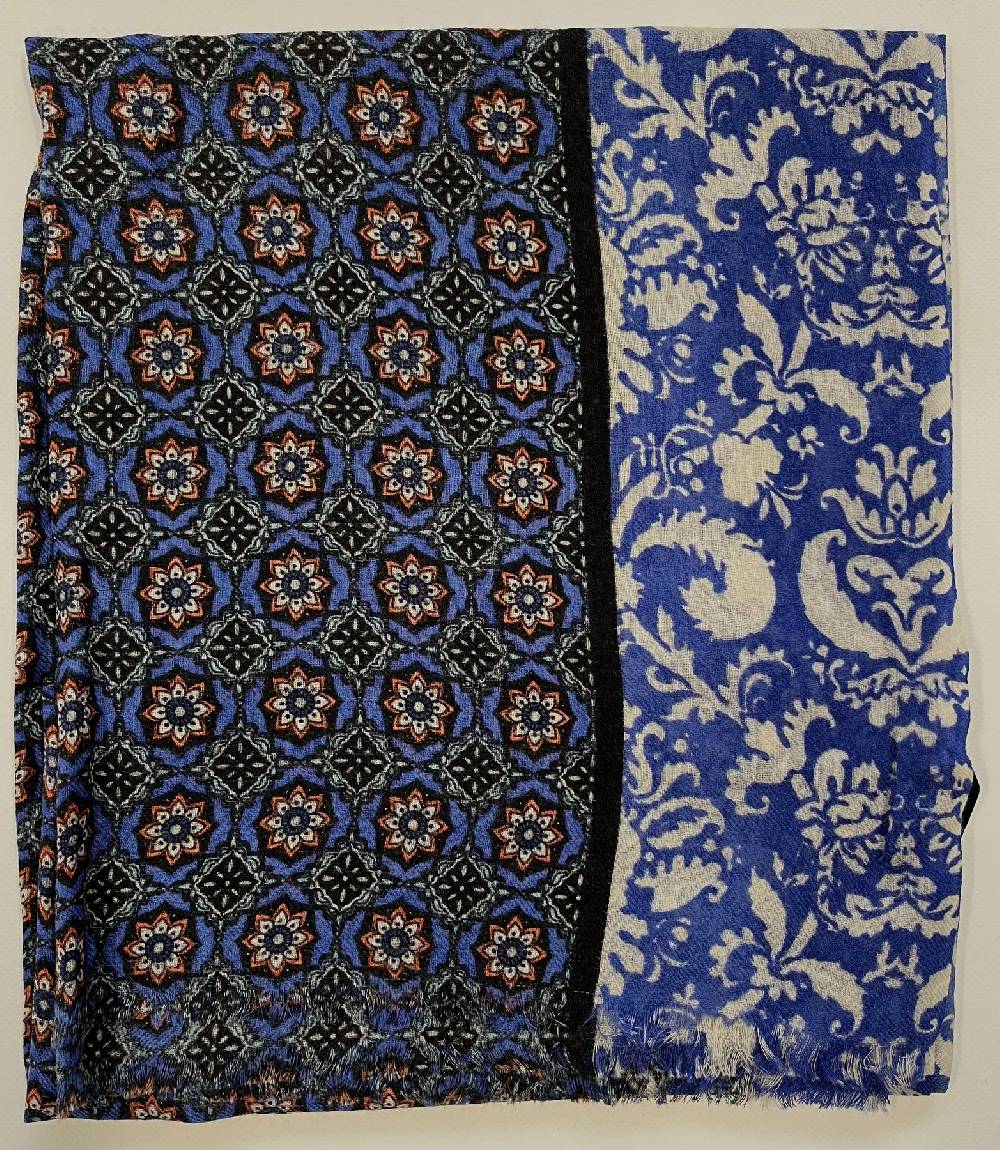Ordi.to Accessori MIRO' BLU - Sciarpa Unisex in lana Saldi