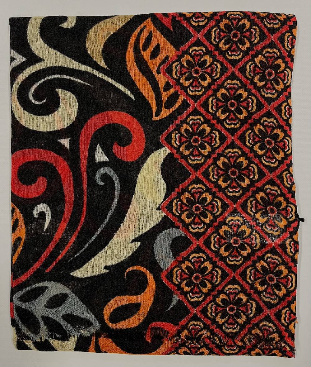 Ordi.to Accessori GAUGUIN NERA - Sciarpa in lana Negozio