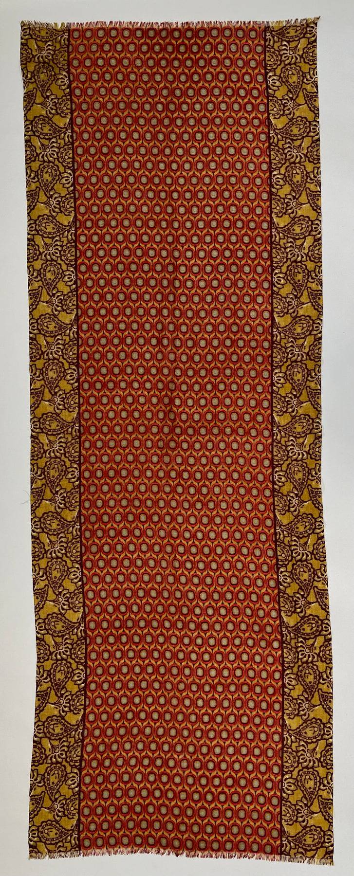 Ordi.to Accessori DALI' ARANCIO - Sciarpa Unisex in lana Italia