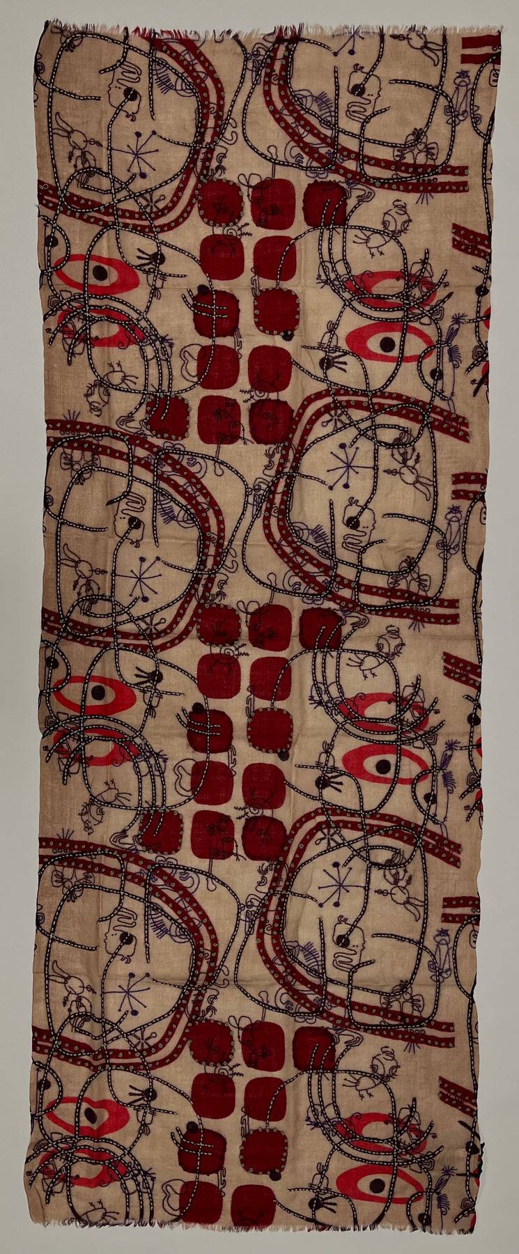 Ordi.to Accessori BURRI ROSSO - Sciarpa Unisex in lana Vendita