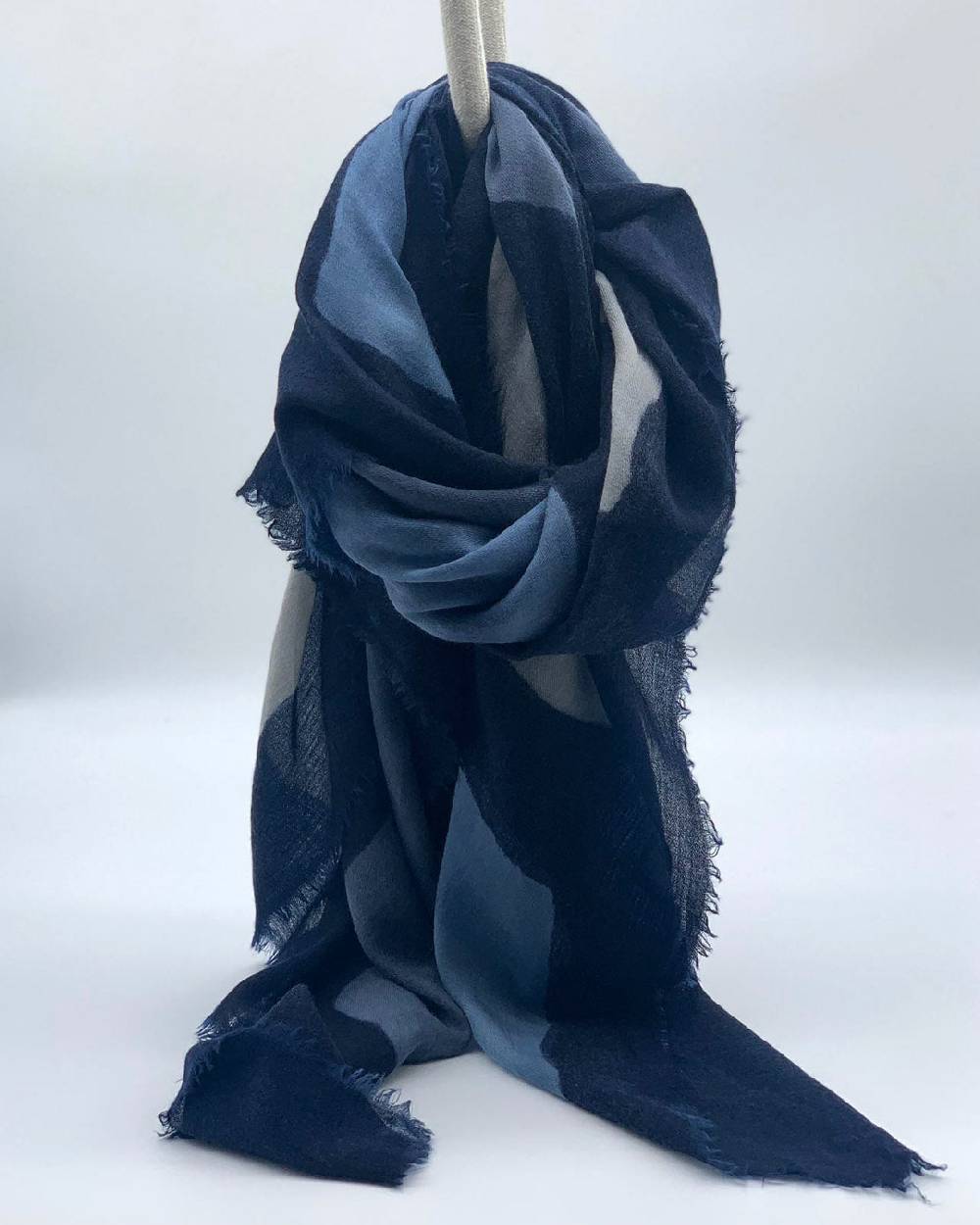 Ordi.to Accessori DUBLINO BLU - Sciarpa Unisex in lana Presa