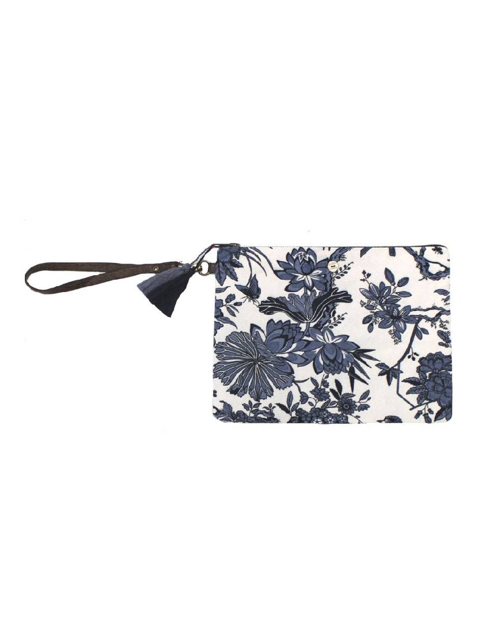 Ordi.to Accessori POCHETTE ORDI.NA - STAMPA GIGLIO BLU Offerte
