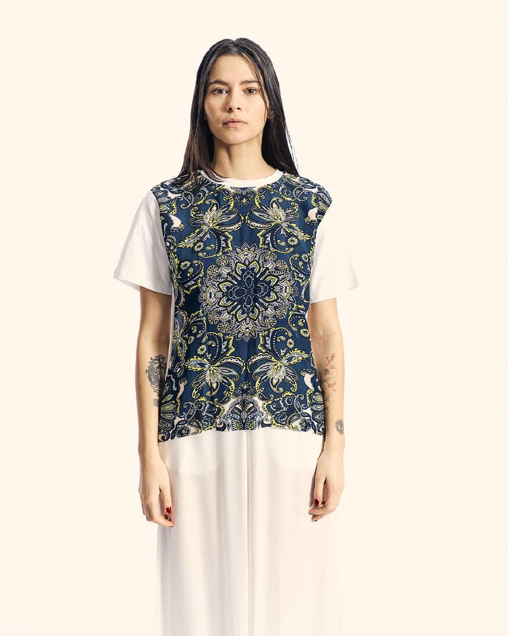 Ordi.to Accessori SUE PAISLEY -T-SHIRT STAMPATA Italy