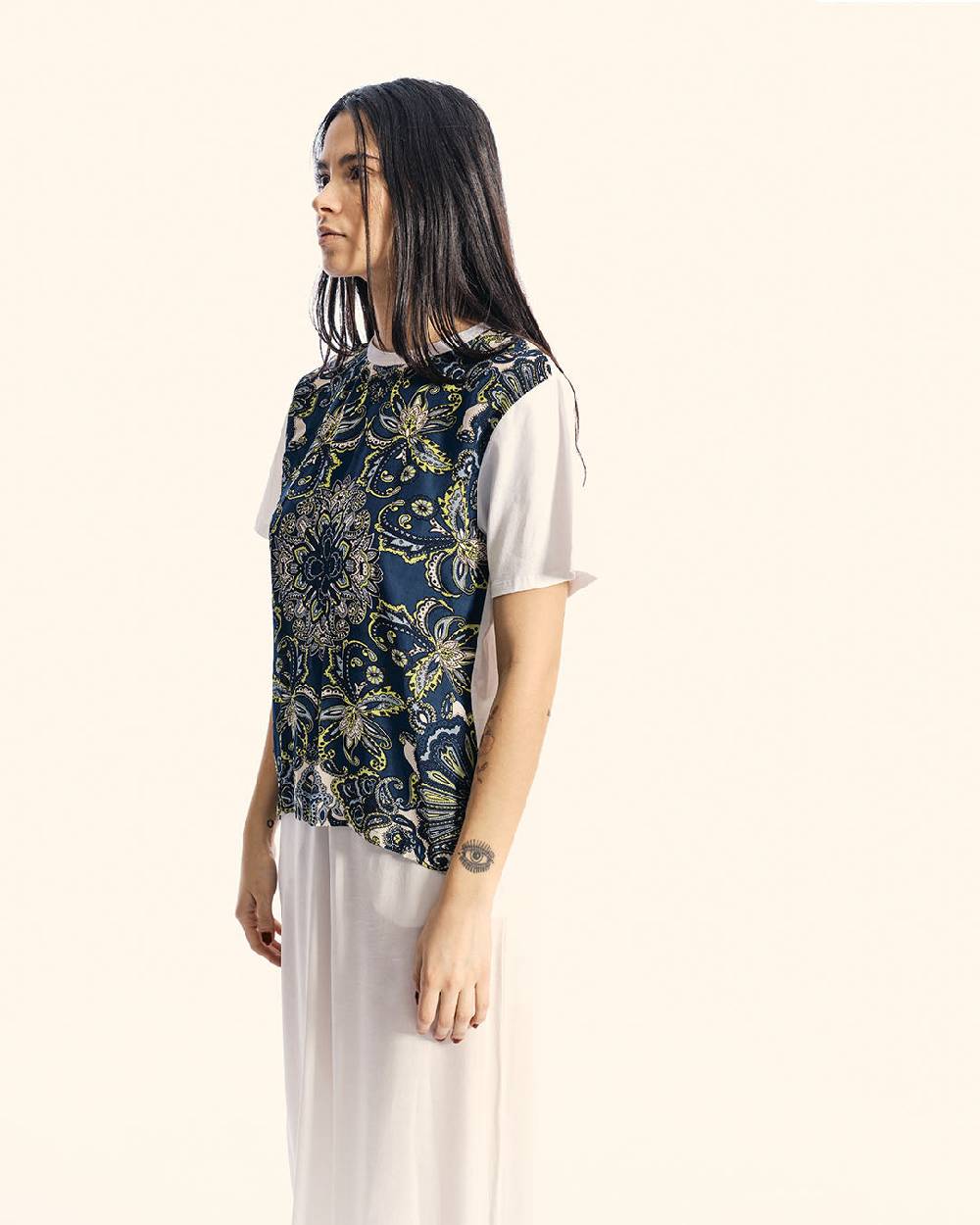 Ordi.to Accessori SUE PAISLEY -T-SHIRT STAMPATA Italy