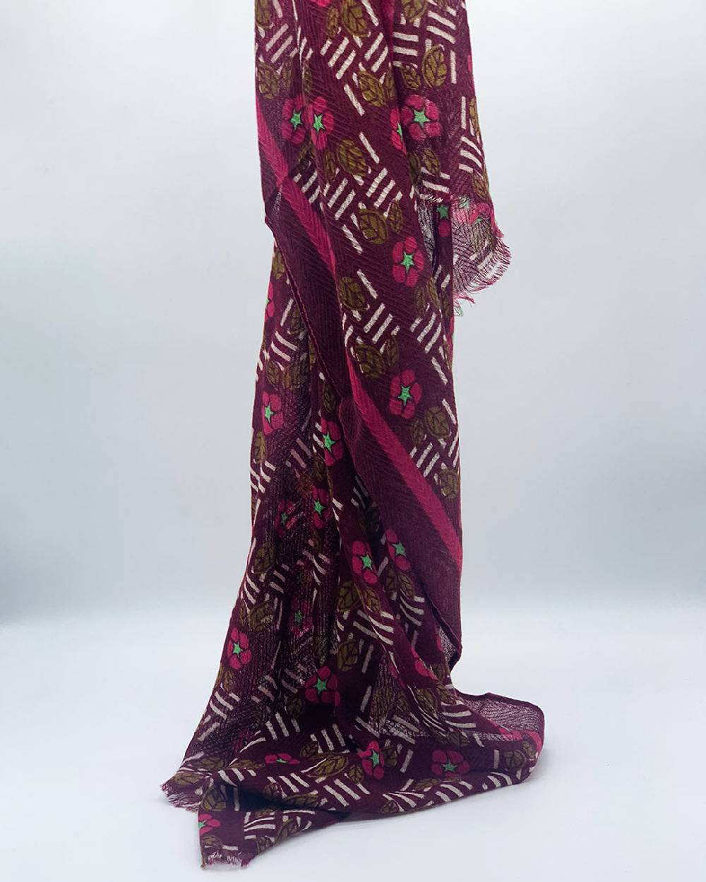 Ordi.to Accessori KIEV BORDEAUX - Sciarpa Unisex in lana Economico