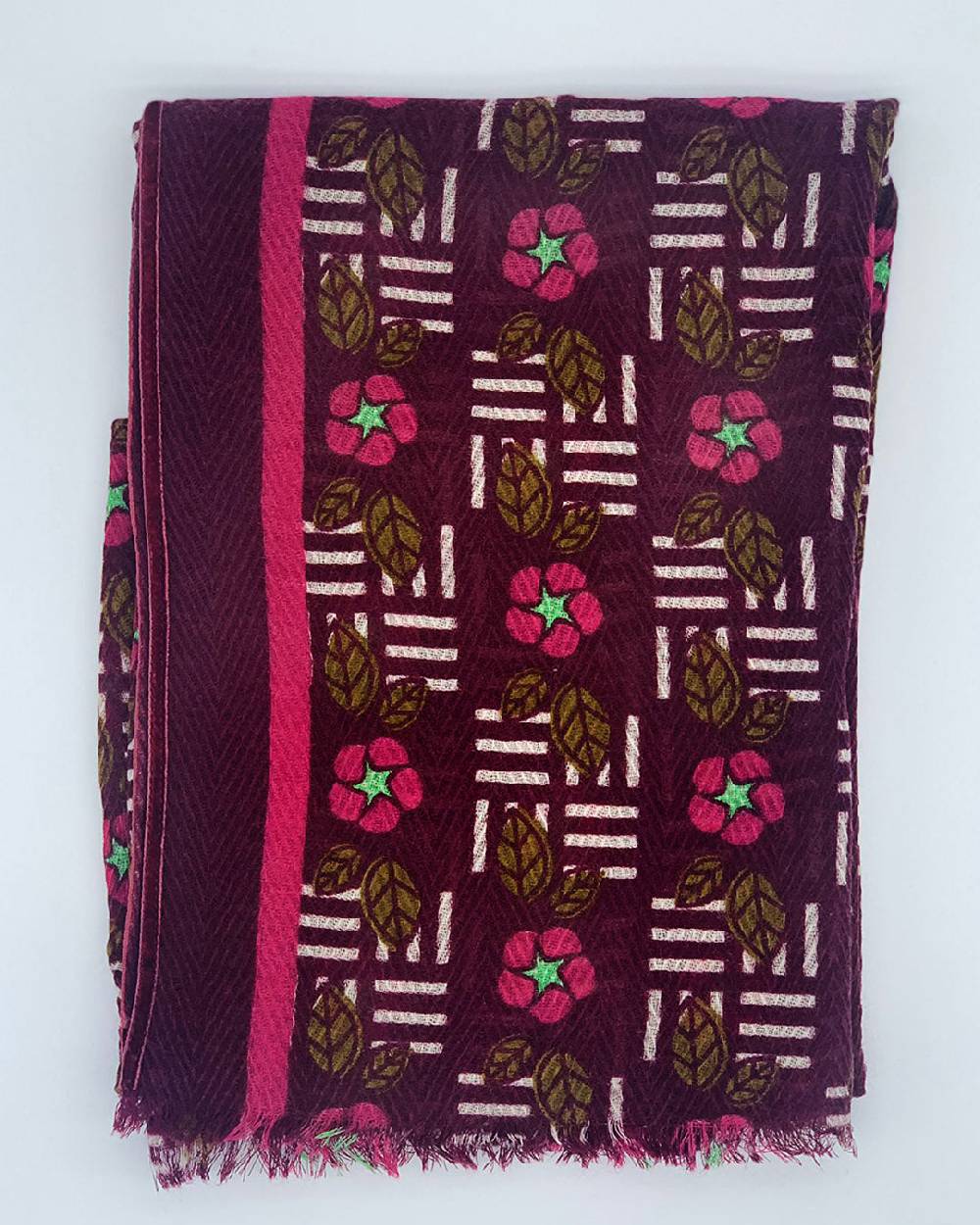 Ordi.to Accessori KIEV BORDEAUX - Sciarpa Unisex in lana Economico