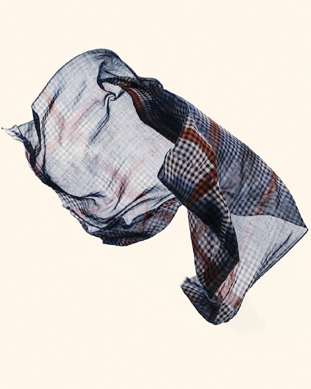 Ordi.to Accessori EDIMBURGO BLU - Sciarpa Unisex in lana Outlet