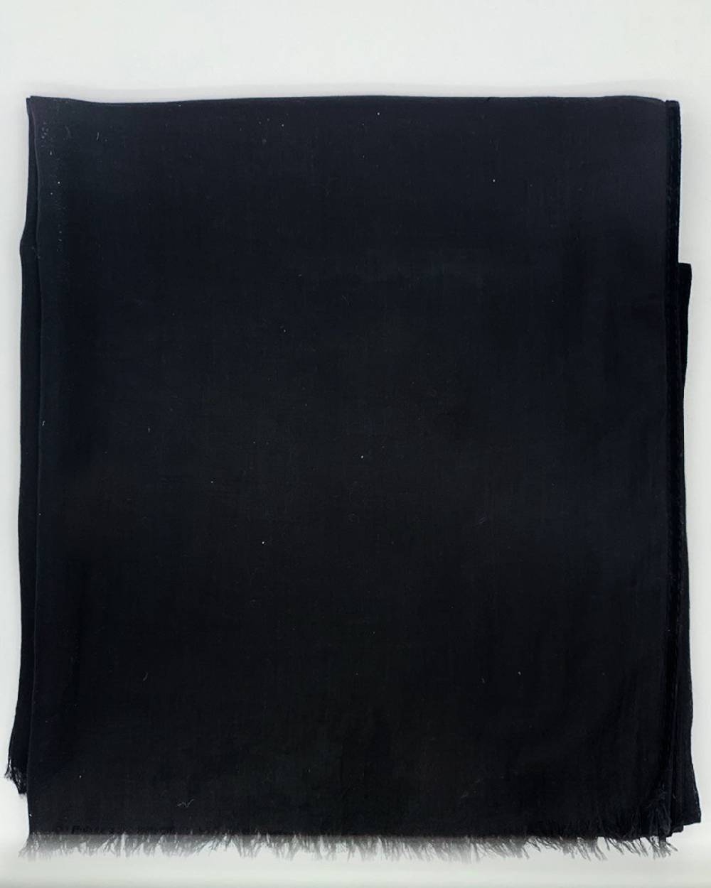 Ordi.to Accessori CAMILLA NERA - Sciarpa tinta unita Modal e Cashmere Saldi Di Fabbrica