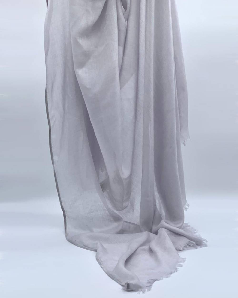 Ordi.to Accessori CAMILLA GRIGIO PERLA - Sciarpa tinta unita Modal e Cashmere Italy
