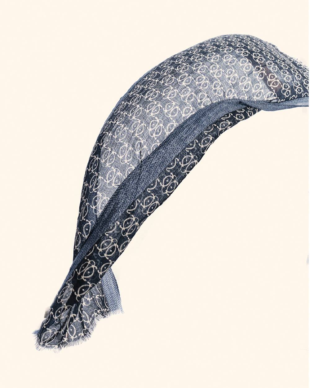 Ordi.to Accessori BUDAPEST BLU - Sciarpa Unisex in lana Italia