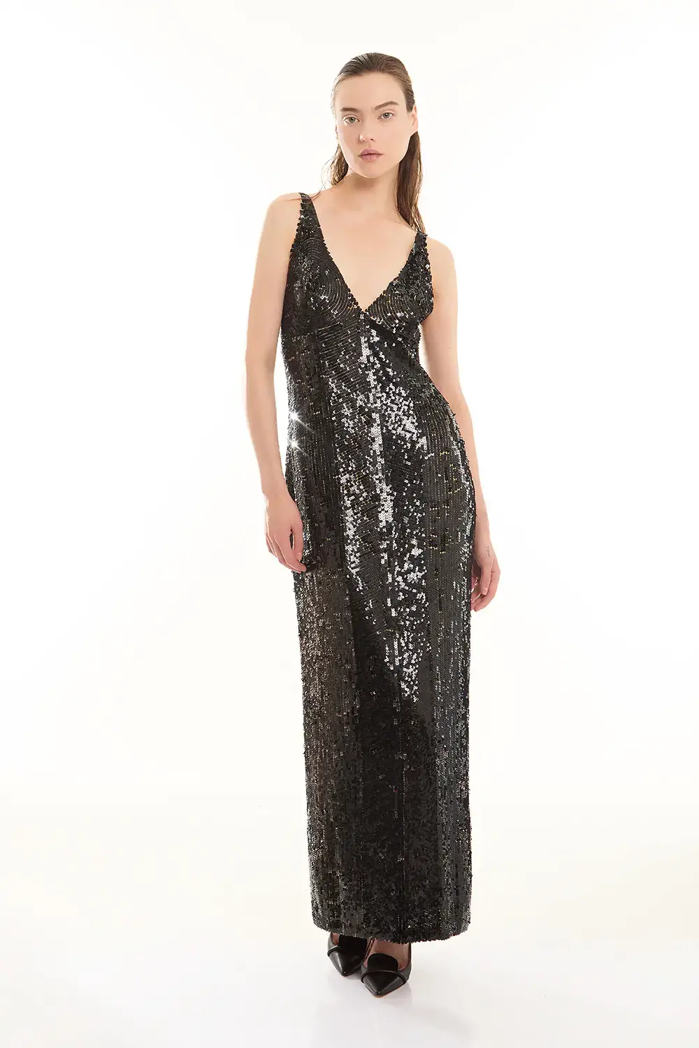 P.A.R.O.S.H. ABITO LUNGO PAILLETTES Vendite Flash