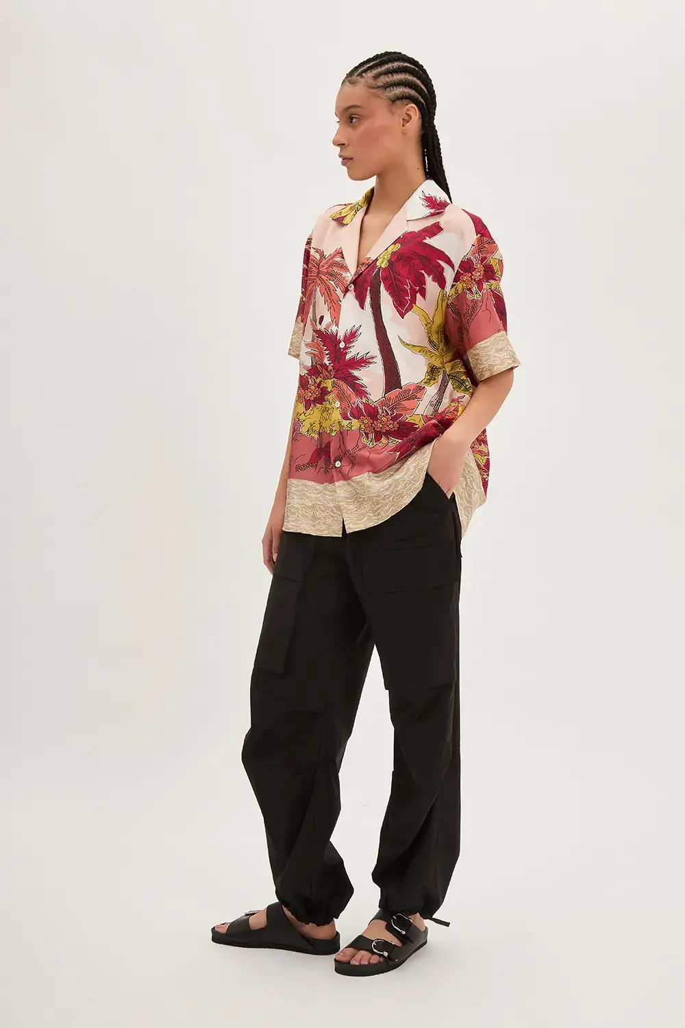 P.A.R.O.S.H. CAMICIA PALME IN TWILL Black Friday