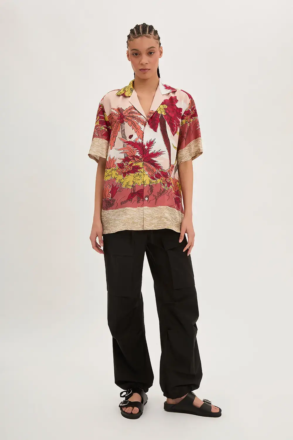 P.A.R.O.S.H. CAMICIA PALME IN TWILL Black Friday