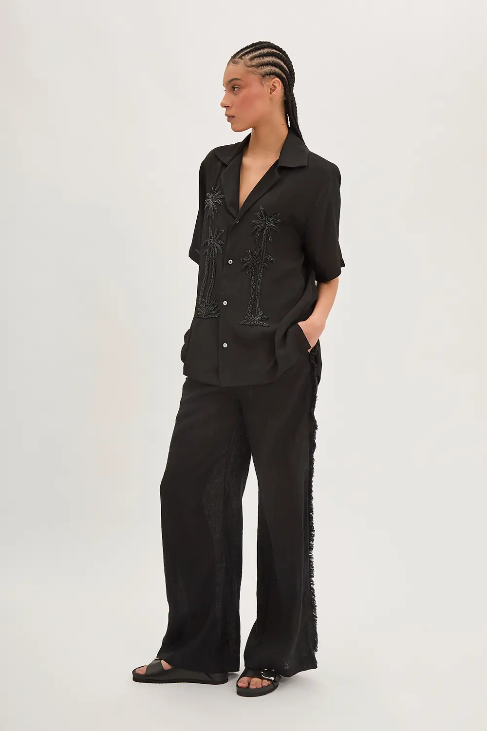 P.A.R.O.S.H. CAMICIA RICAMO PALMA Hotsell