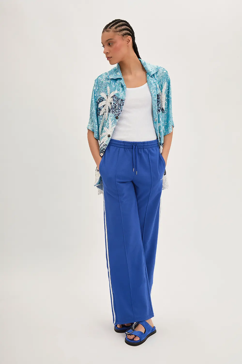 P.A.R.O.S.H. CAMICIA PAILLETTES PALME Vendita Economica