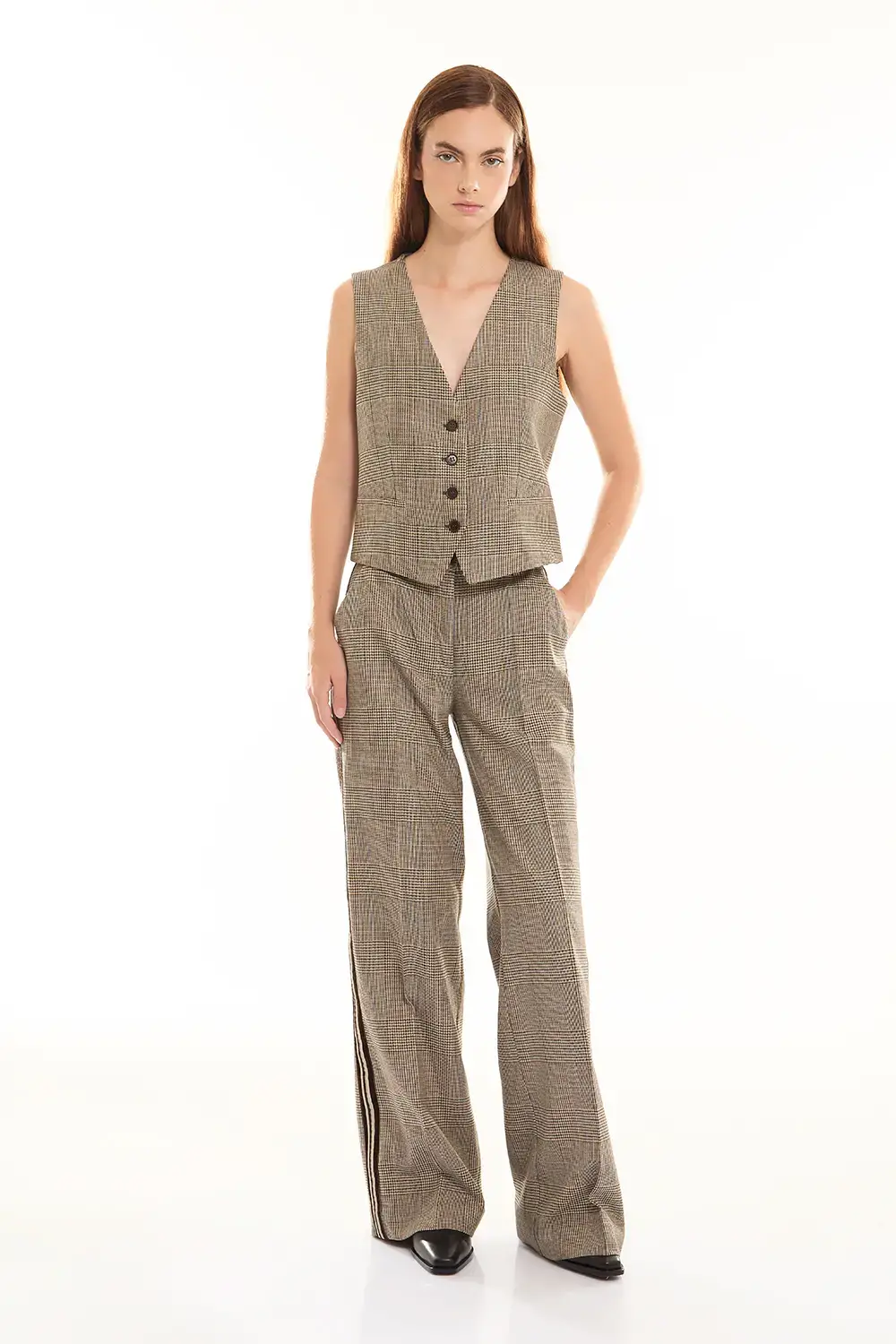 P.A.R.O.S.H. GILET PIED DE POULE Soddisfazione Garantita