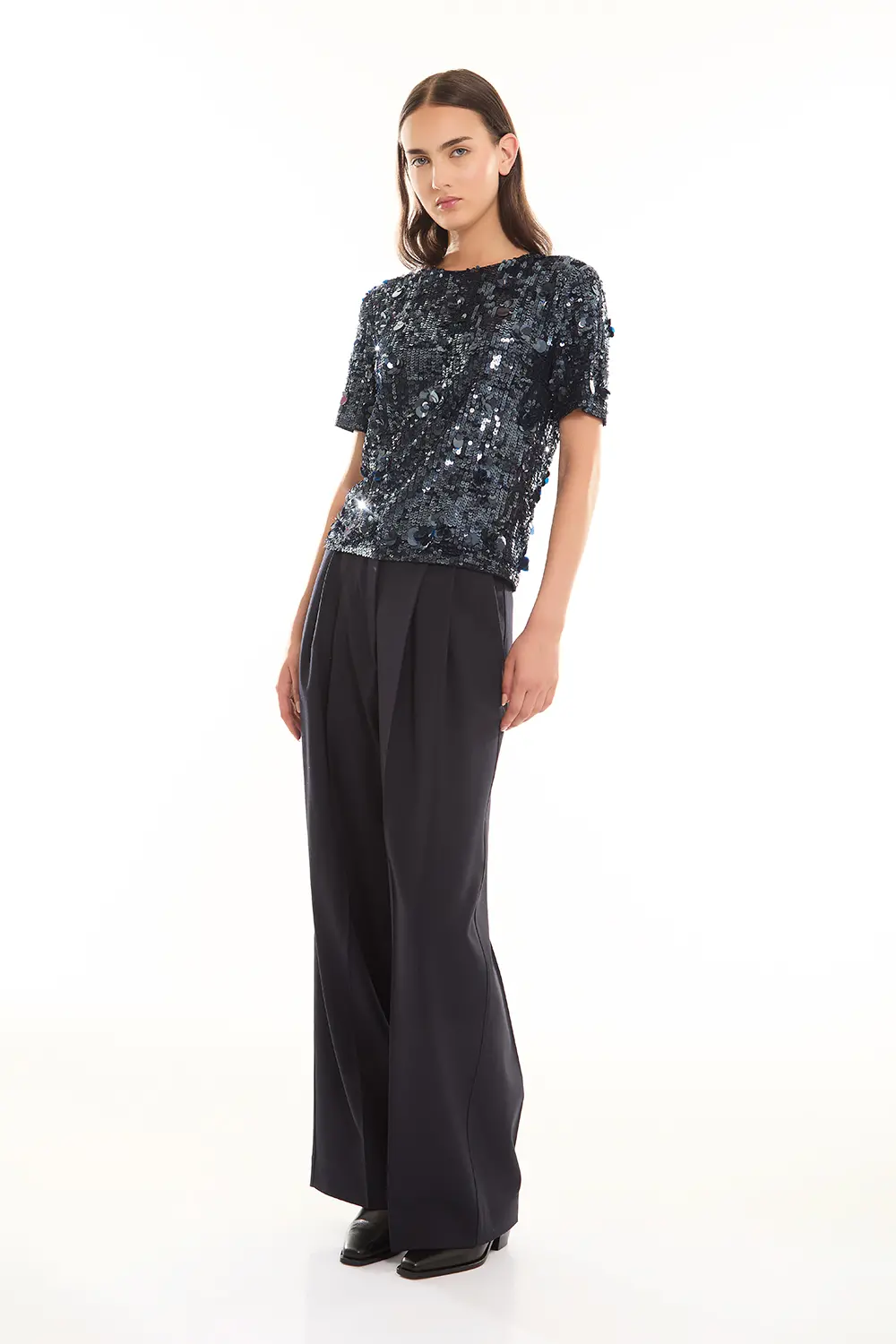 P.A.R.O.S.H. BLUSA FULL PAILLETTES Economico