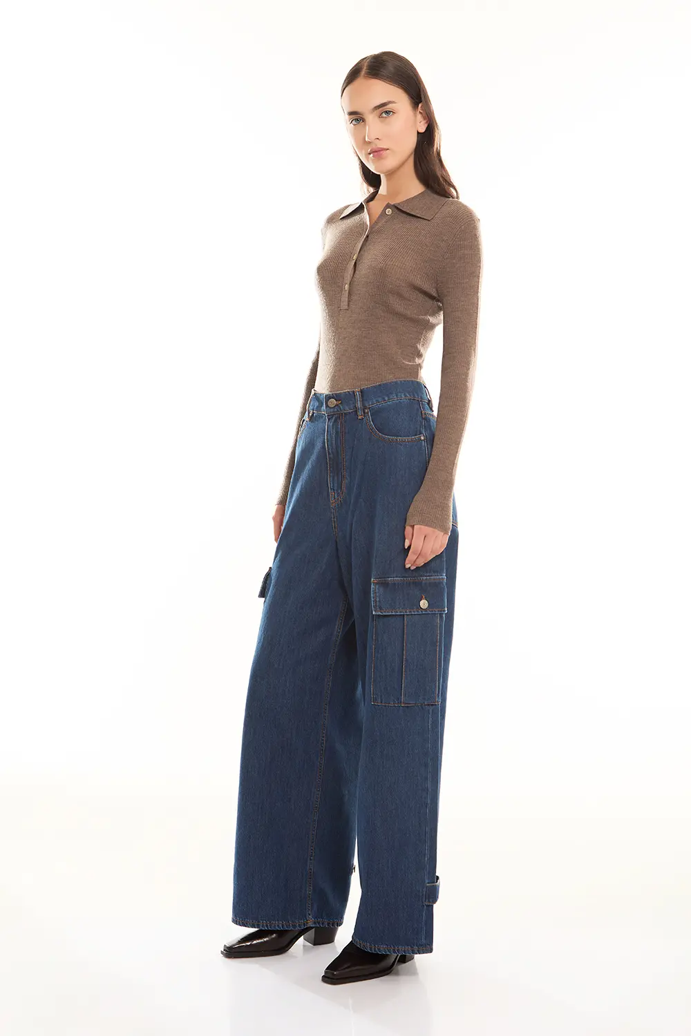 P.A.R.O.S.H. PANTALONE DENIM Saldi Di Fabbrica
