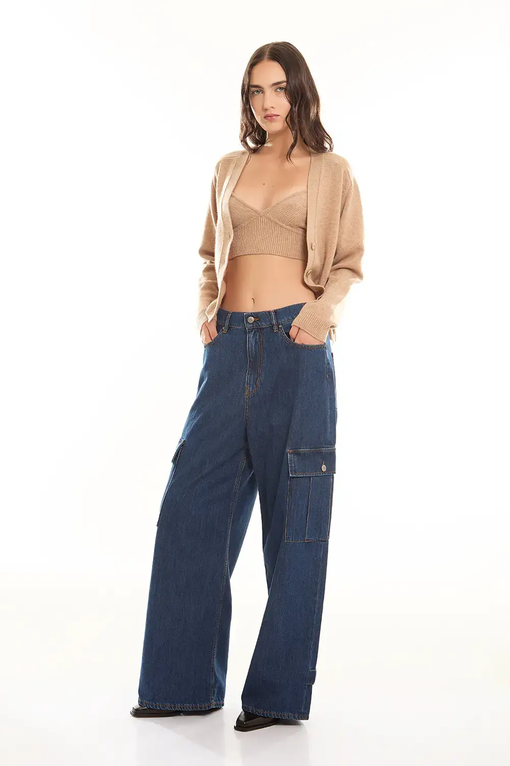 P.A.R.O.S.H. PANTALONE DENIM Saldi Di Fabbrica