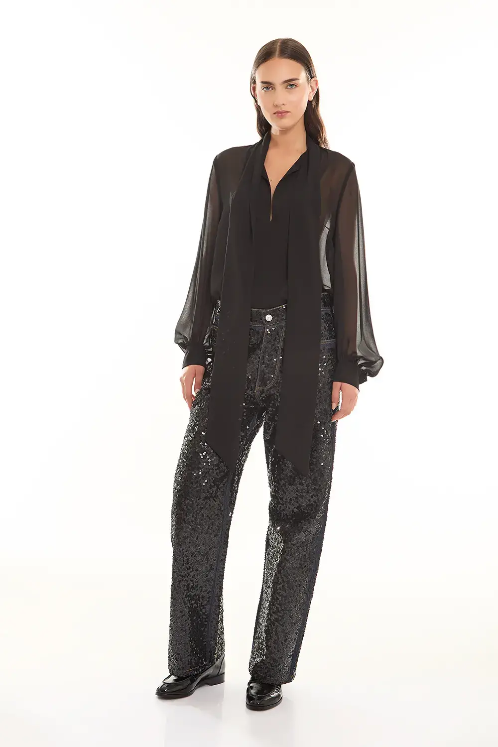 P.A.R.O.S.H. DENIM FULL PAILLETTES Fornitura limitata