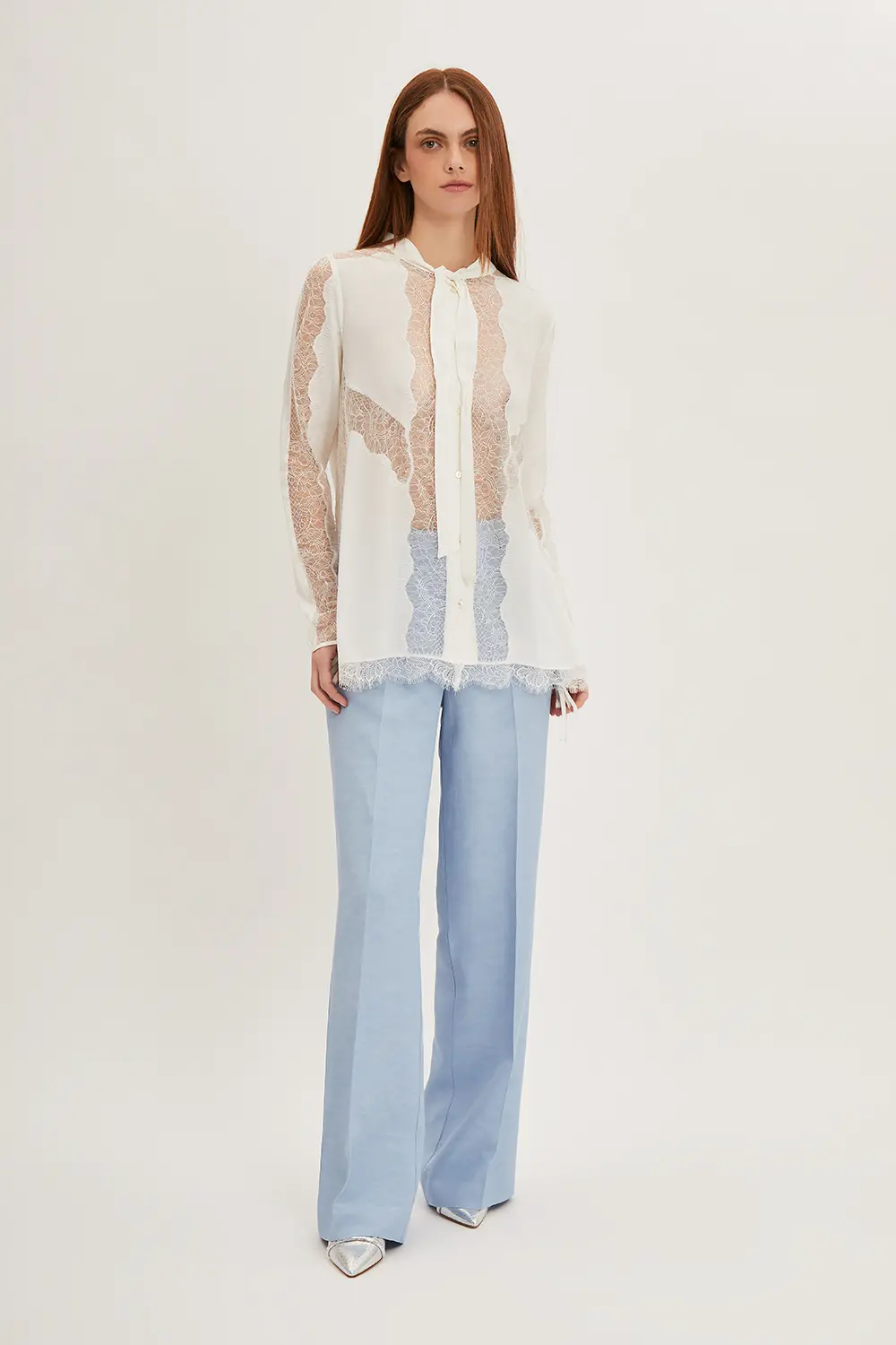 P.A.R.O.S.H. CAMICIA CON PIZZO Enormi risparmi