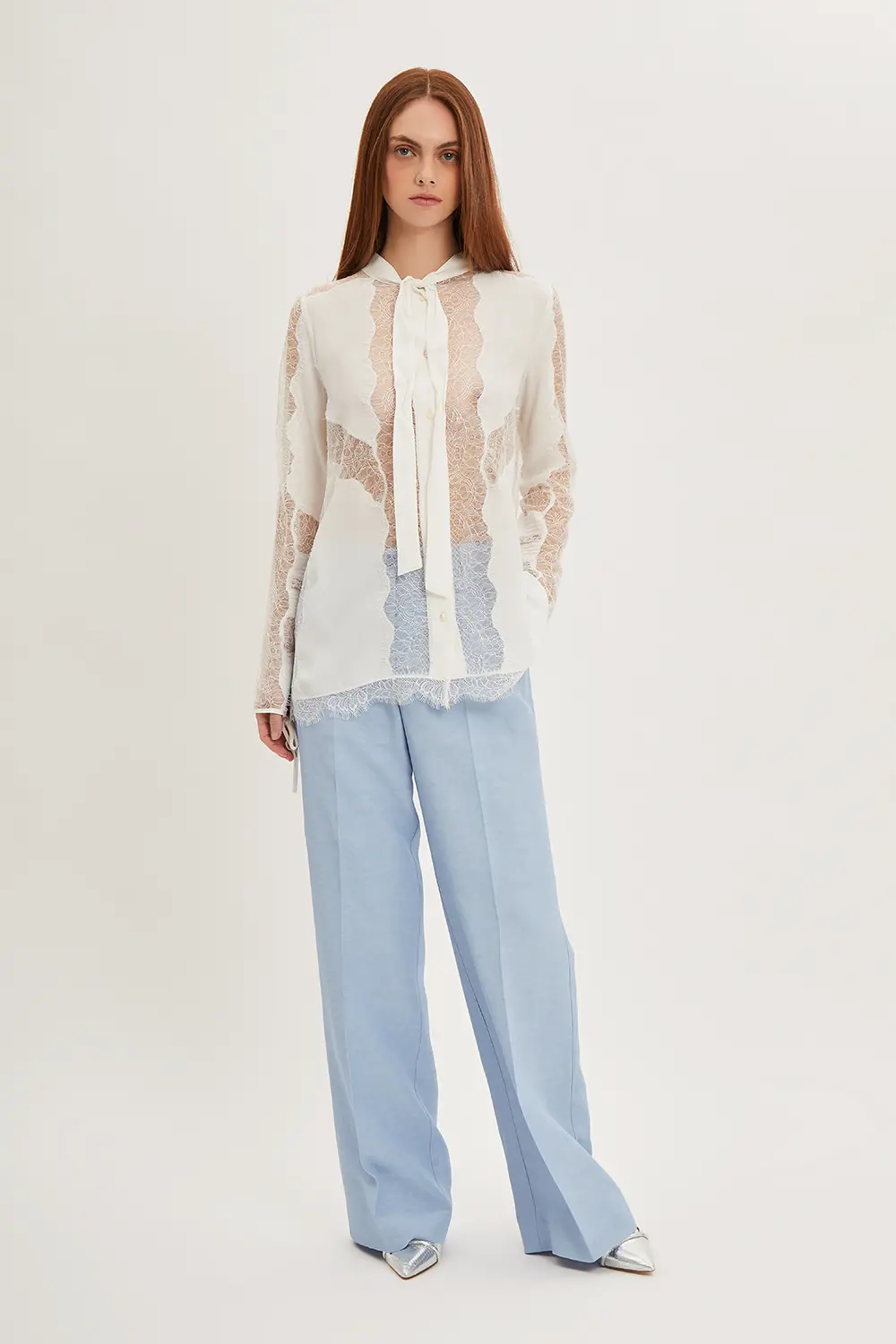 P.A.R.O.S.H. CAMICIA CON PIZZO Enormi risparmi