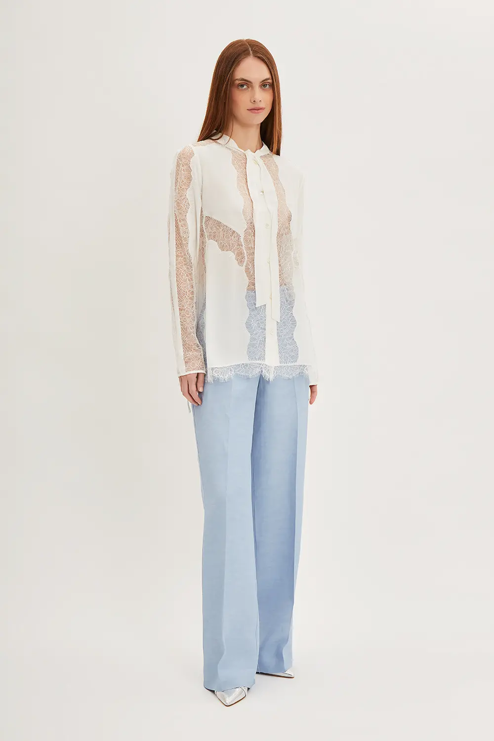 P.A.R.O.S.H. CAMICIA CON PIZZO Enormi risparmi