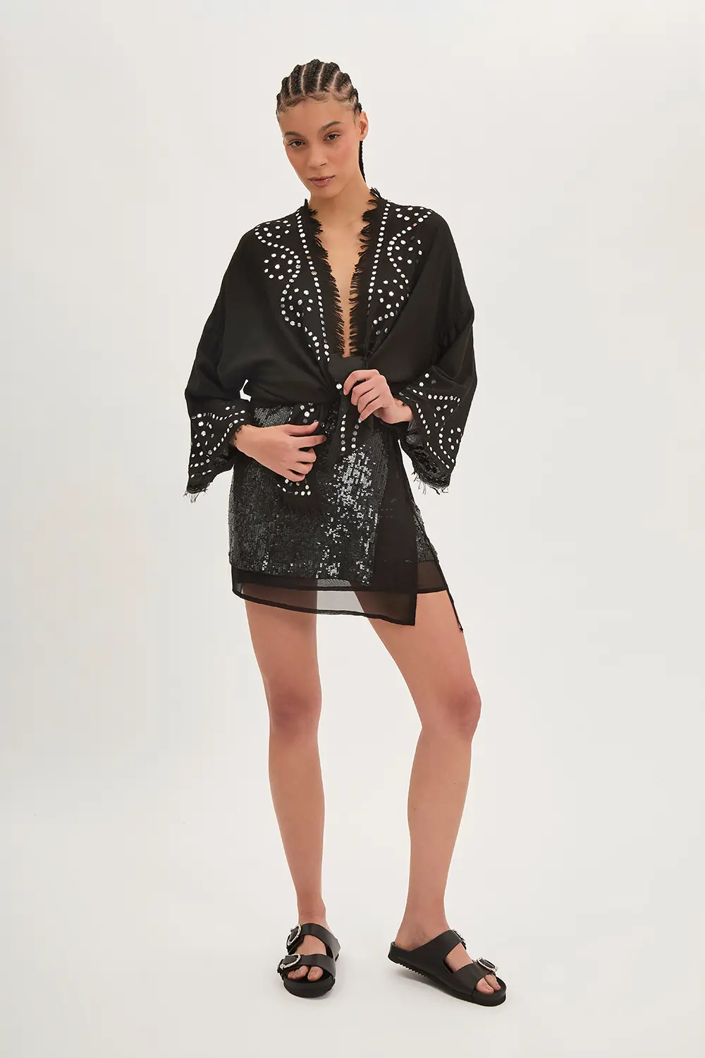 P.A.R.O.S.H. MINI GONNA PAILLETTES Nuovo
