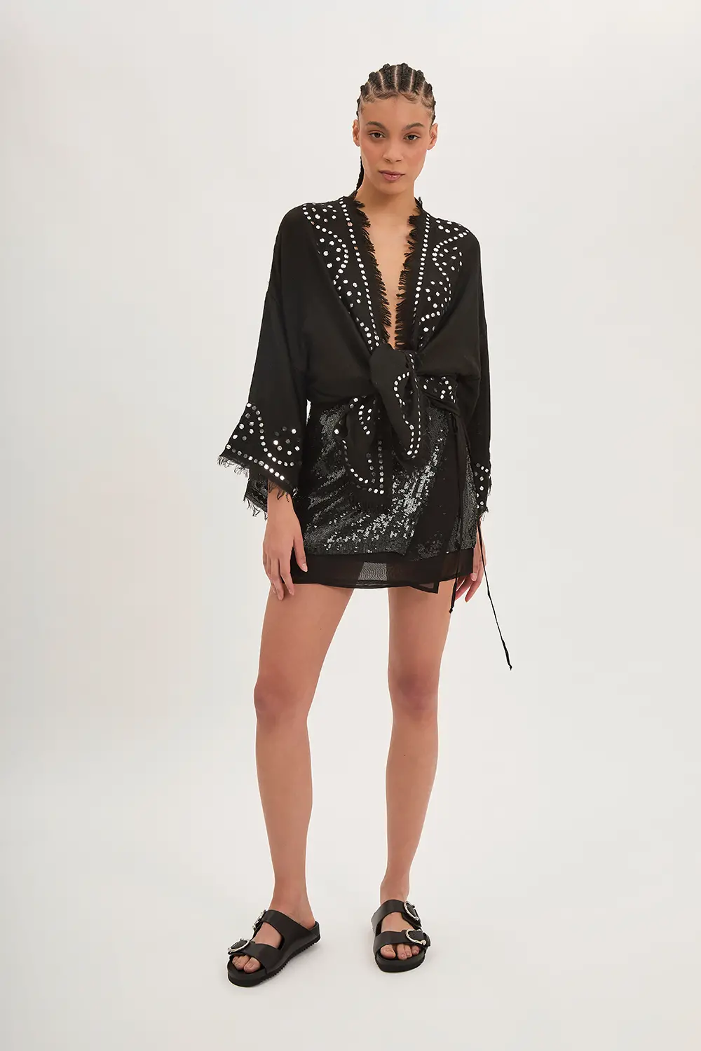 P.A.R.O.S.H. MINI GONNA PAILLETTES Nuovo