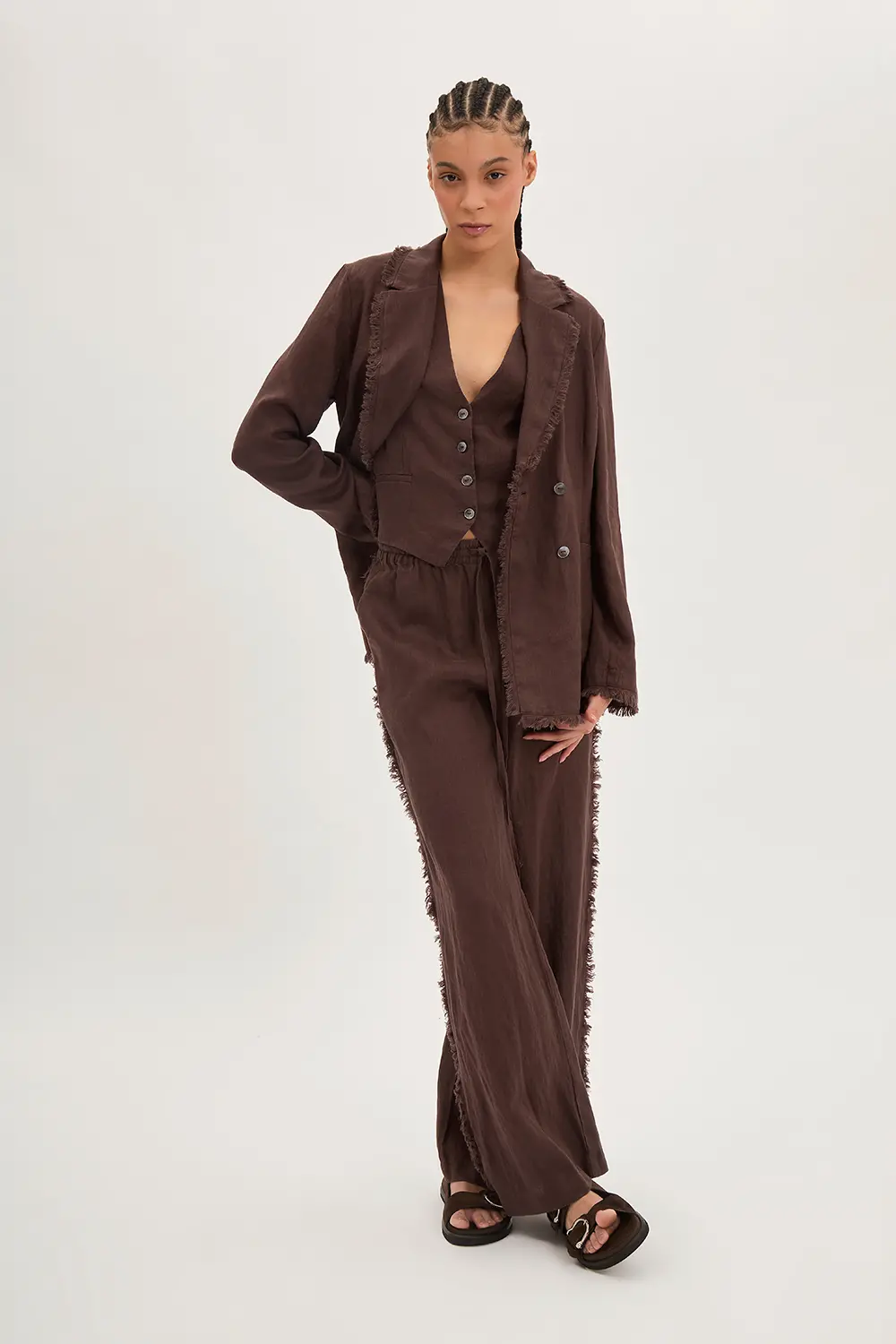 P.A.R.O.S.H. GILET IN LINO Outlet