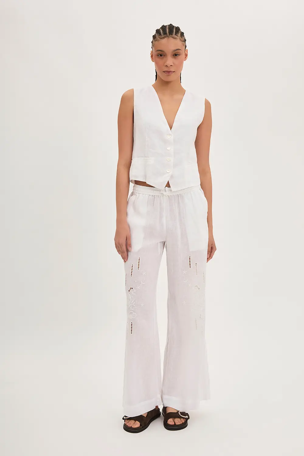 P.A.R.O.S.H. GILET IN LINO In Vendita