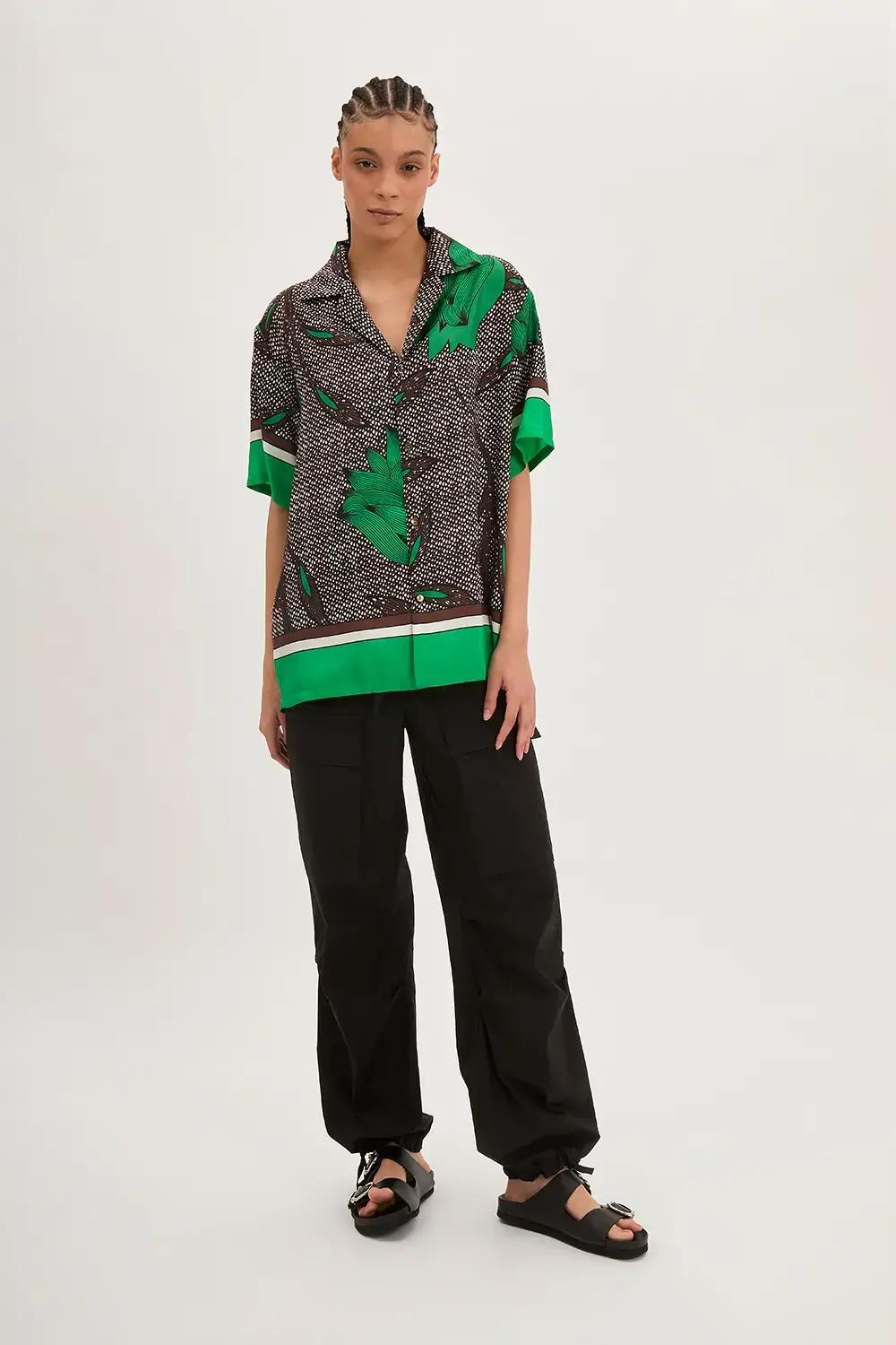 P.A.R.O.S.H. CAMICIA STAMPA WAX Saldi Di Fabbrica