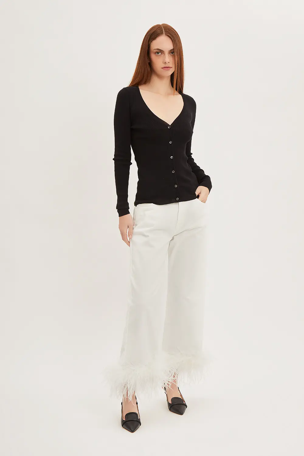 P.A.R.O.S.H. PANTALONE CON PIUME Offerta San Valentino