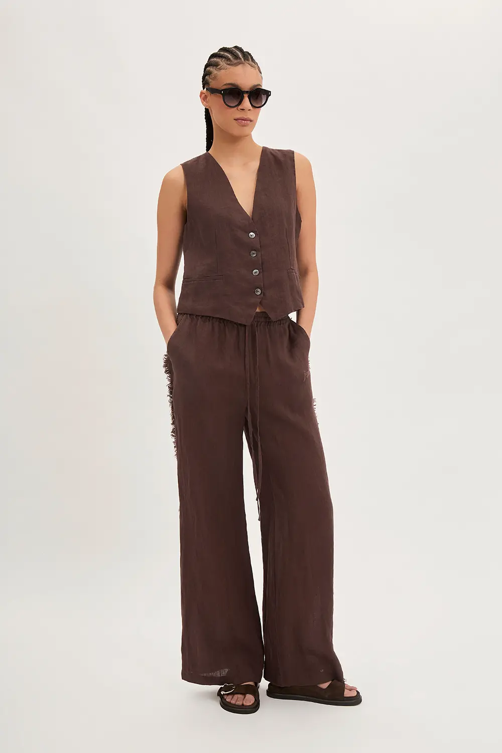 P.A.R.O.S.H. PANTALONI IN LINO Latest fashion