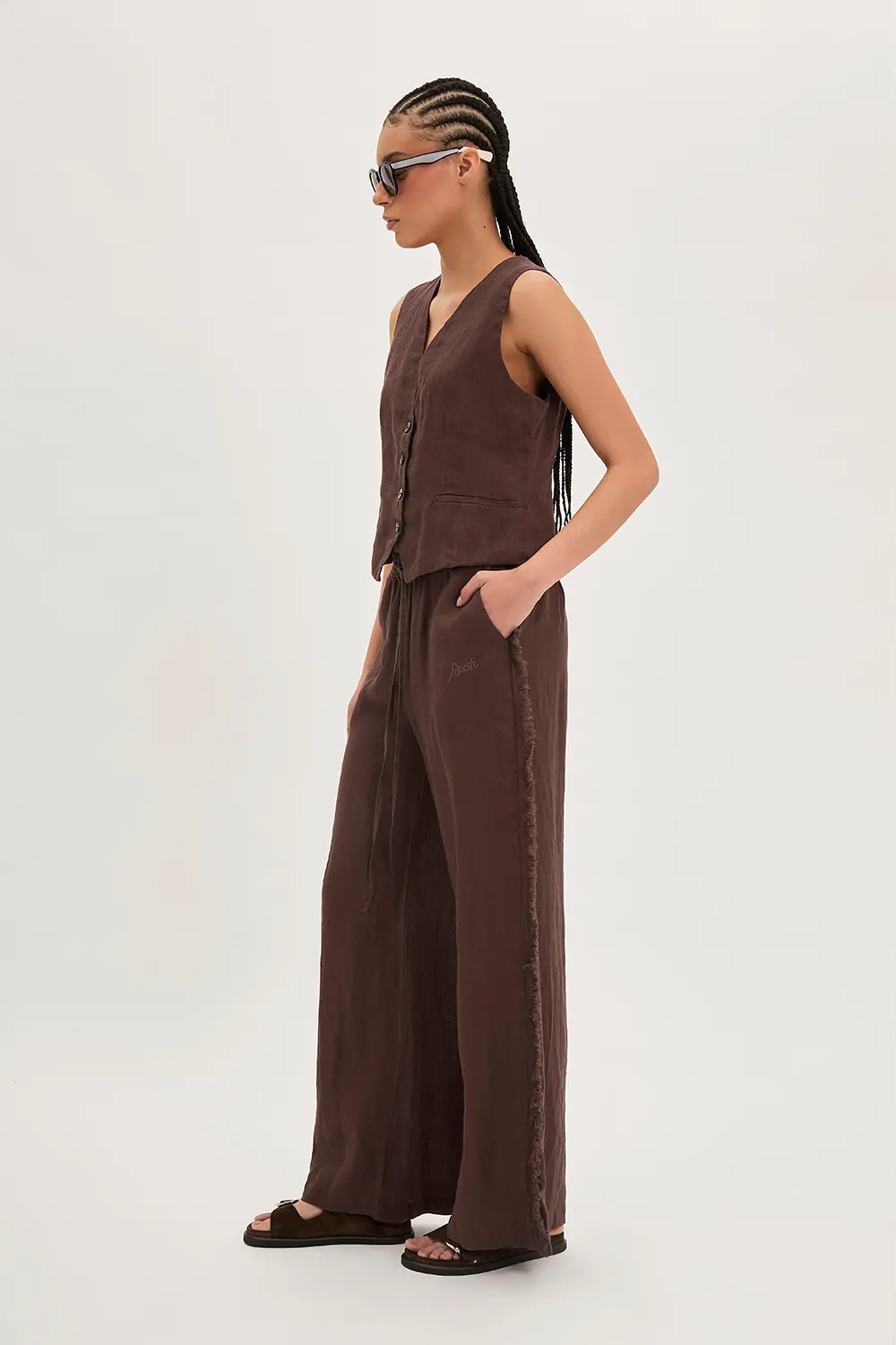 P.A.R.O.S.H. PANTALONI IN LINO Latest fashion